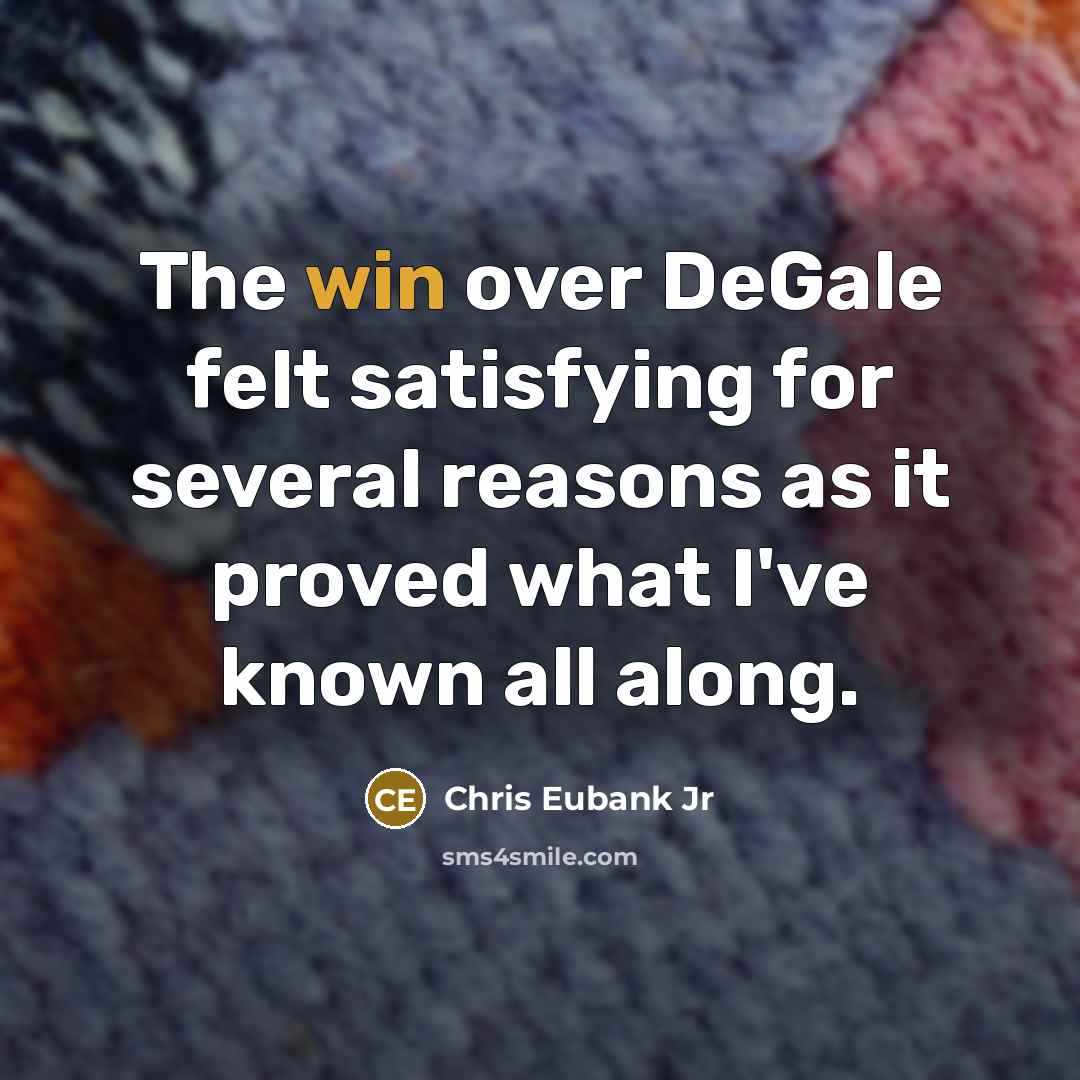 “The win over DeGale felt satisfying for several reasons as…” quote by Chris Eubank Jr