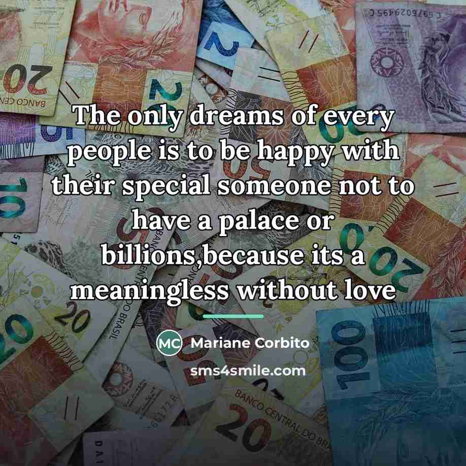 “The only dreams of every people is to be happy…” quote by Mariane Corbito