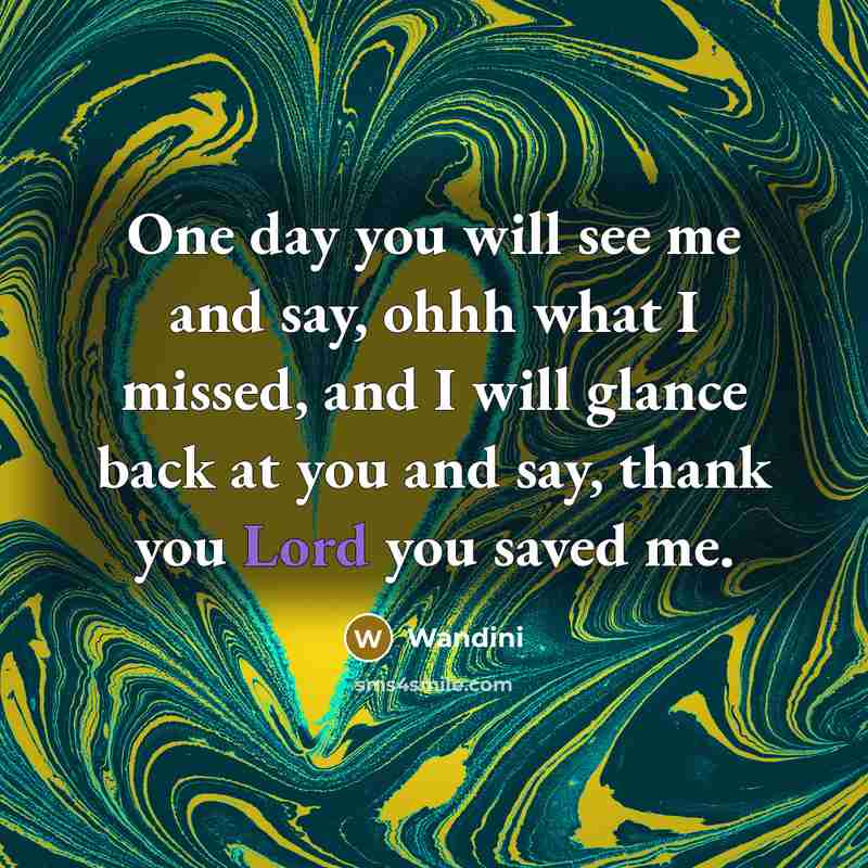 “One day you will see me and say, ohhh what…” quote by Wandini