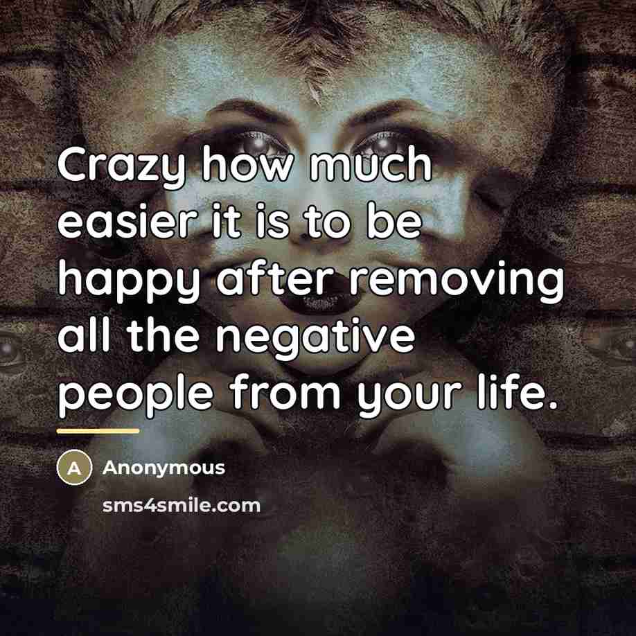 “Crazy how much easier it is to be happy after…” quote by Anonymous
