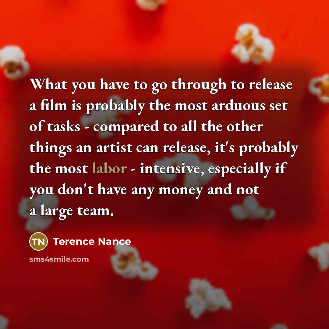 “What you have to go through to release a film…” quote by Terence Nance