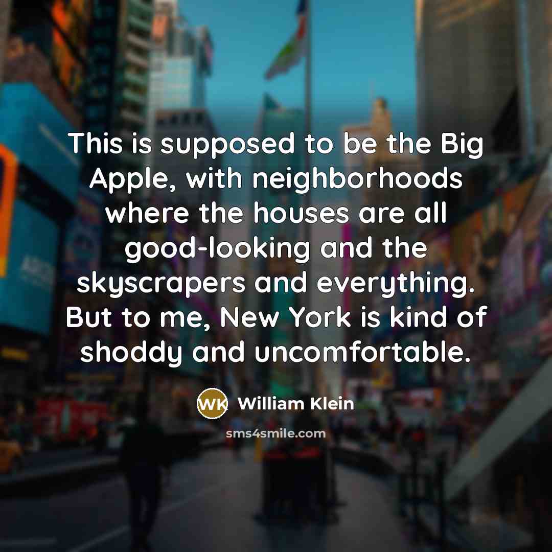“This is supposed to be the Big Apple, with neighborhoods…” quote by William Klein