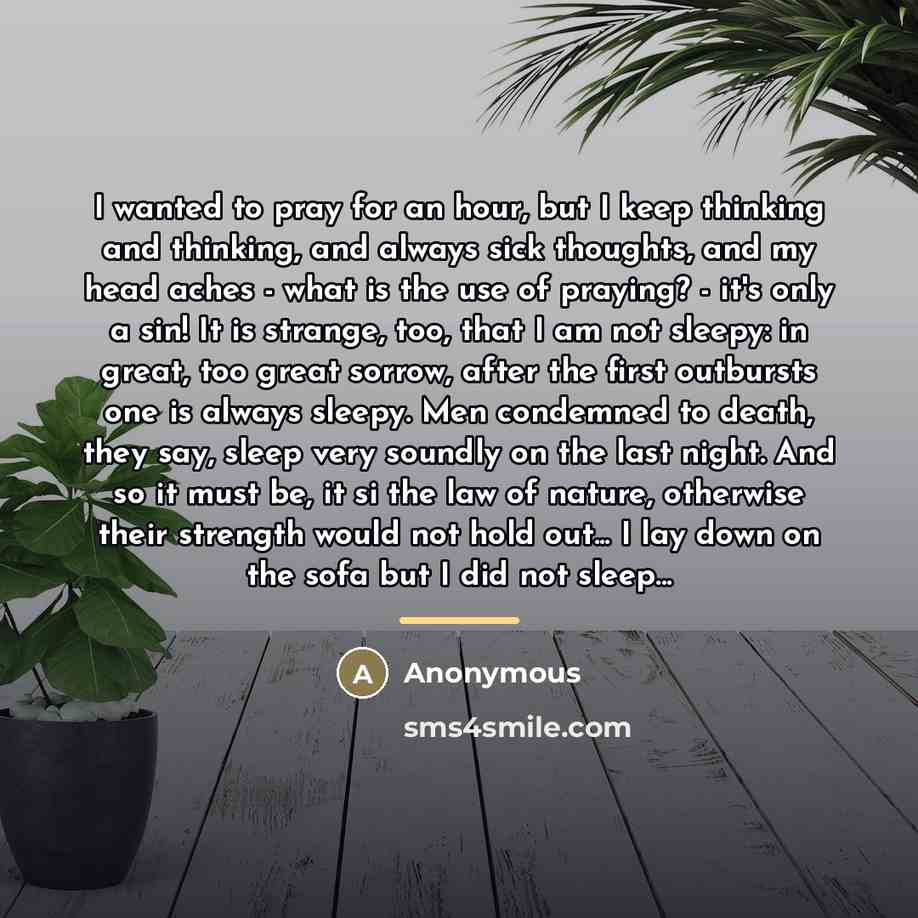 “I wanted to pray for an hour, but I keep…” quote by Anonymous