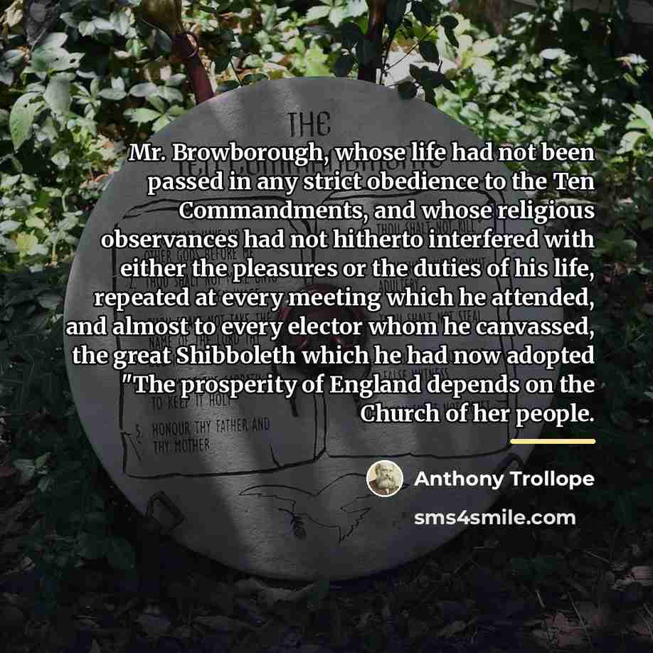 “Mr. Browborough, whose life had not been passed in any…” quote by Anthony Trollope
