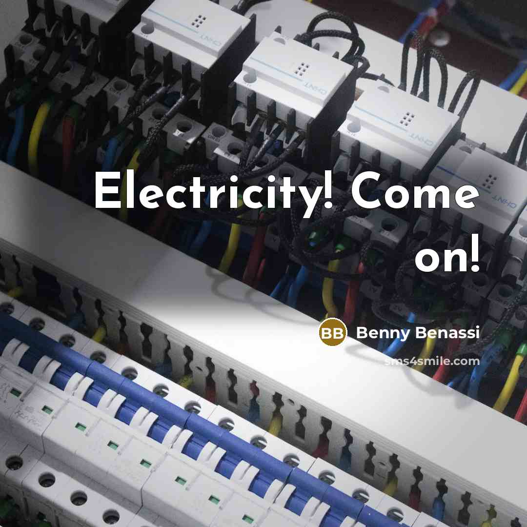 “Electricity! Come on!…” quote by Benny Benassi