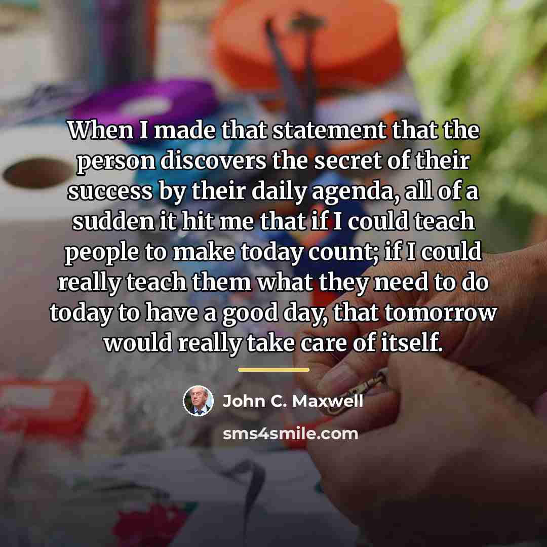 “When I made that statement that the person discovers the…” quote by John C. Maxwell