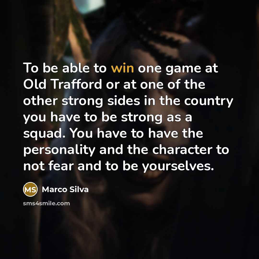 “To be able to win one game at Old Trafford…” quote by Marco Silva