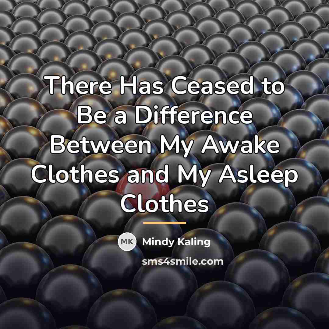 “There Has Ceased to Be a Difference Between My Awake…” quote by Mindy Kaling