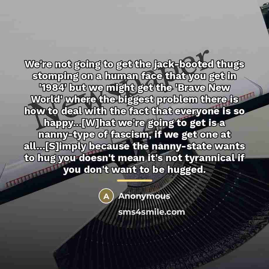 “We're not going to get the jack-booted thugs stomping on…” quote by Anonymous