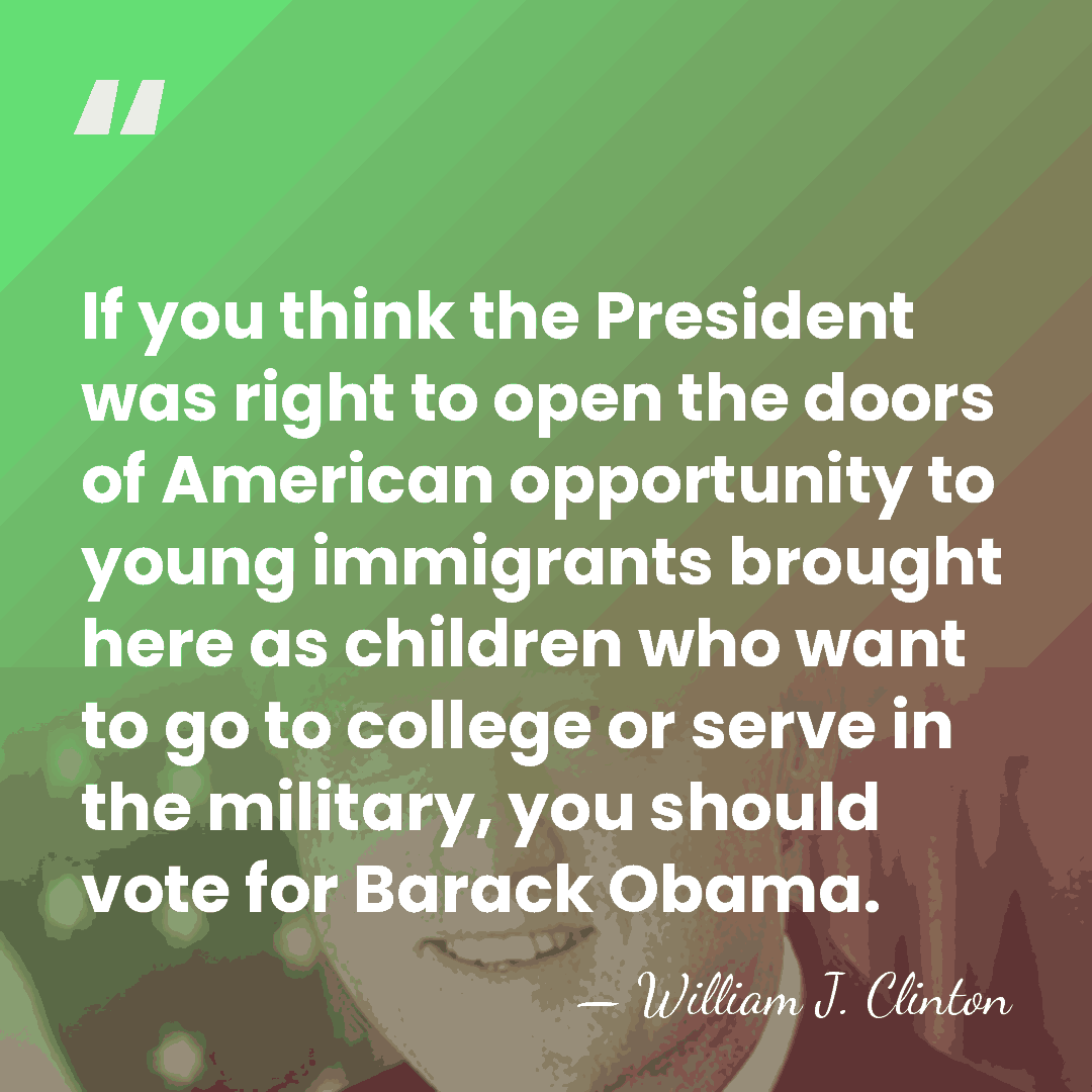 If you think the President was right to open the doors of&hellip; - William J. Clinton