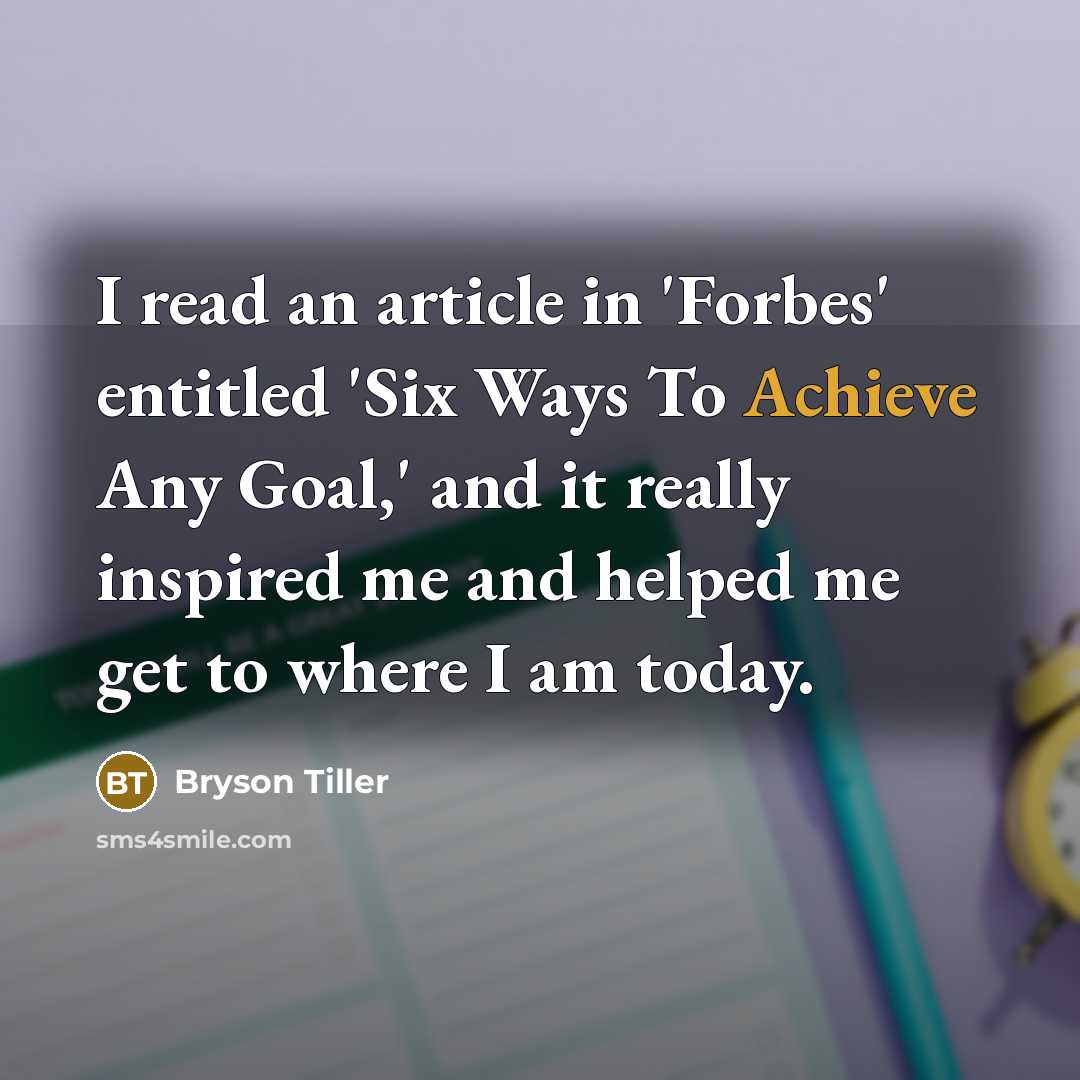 “I read an article in 'Forbes' entitled 'Six Ways To…” quote by Bryson Tiller