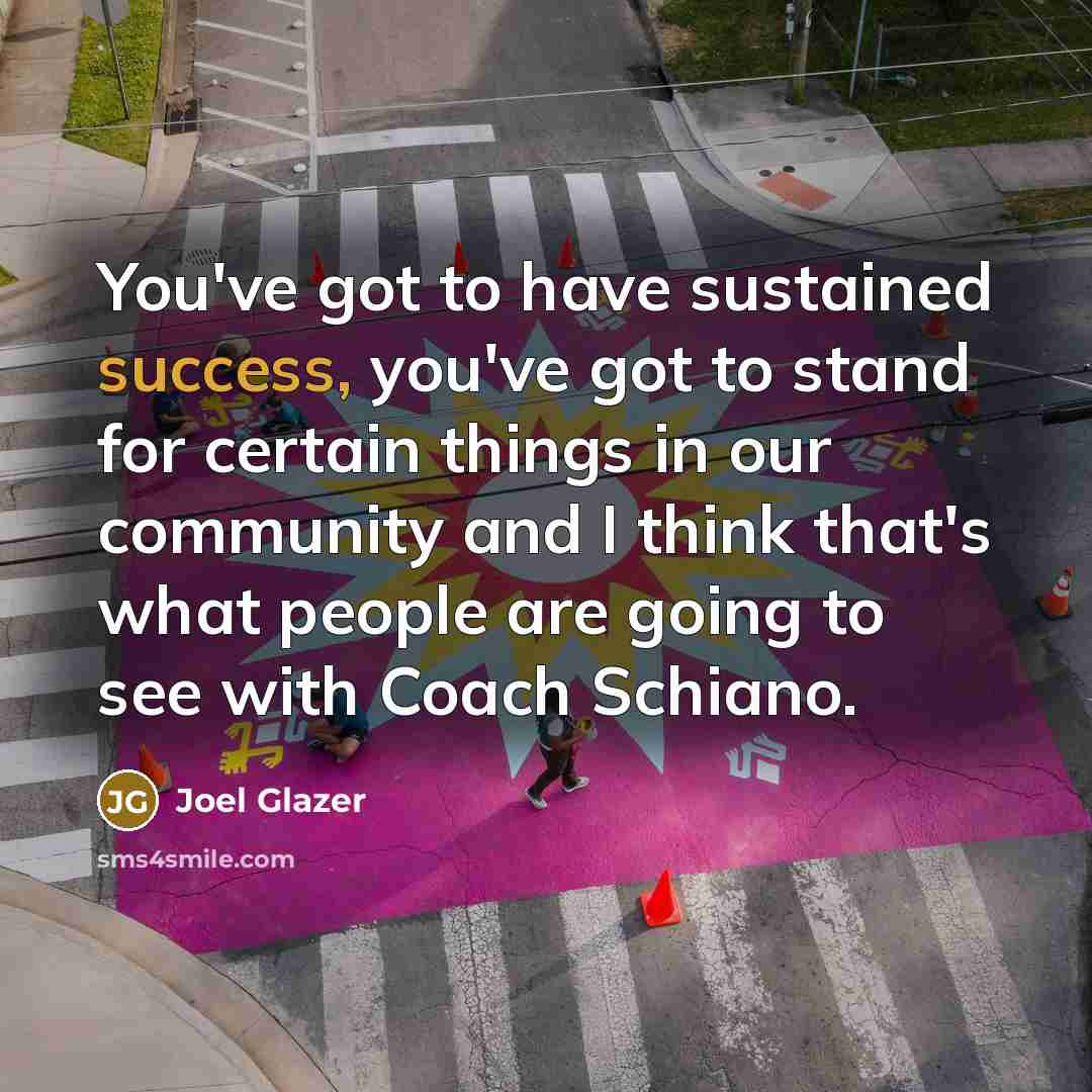 “You've got to have sustained success, you've got to stand…” quote by Joel Glazer