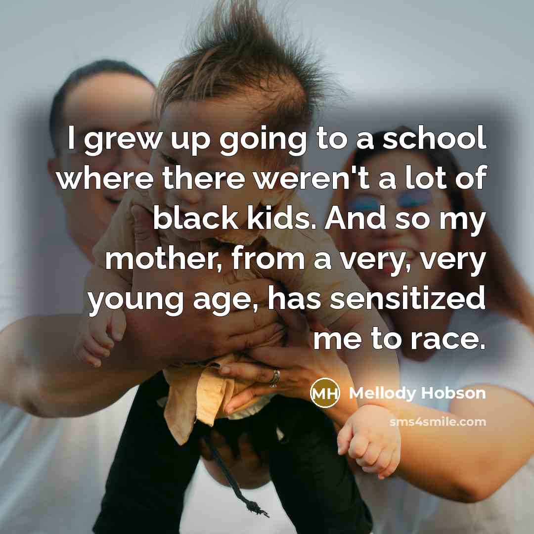 “I grew up going to a school where there weren't…” quote by Mellody Hobson