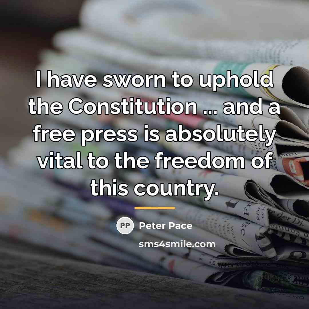 “I have sworn to uphold the Constitution ... and a…” quote by Peter Pace