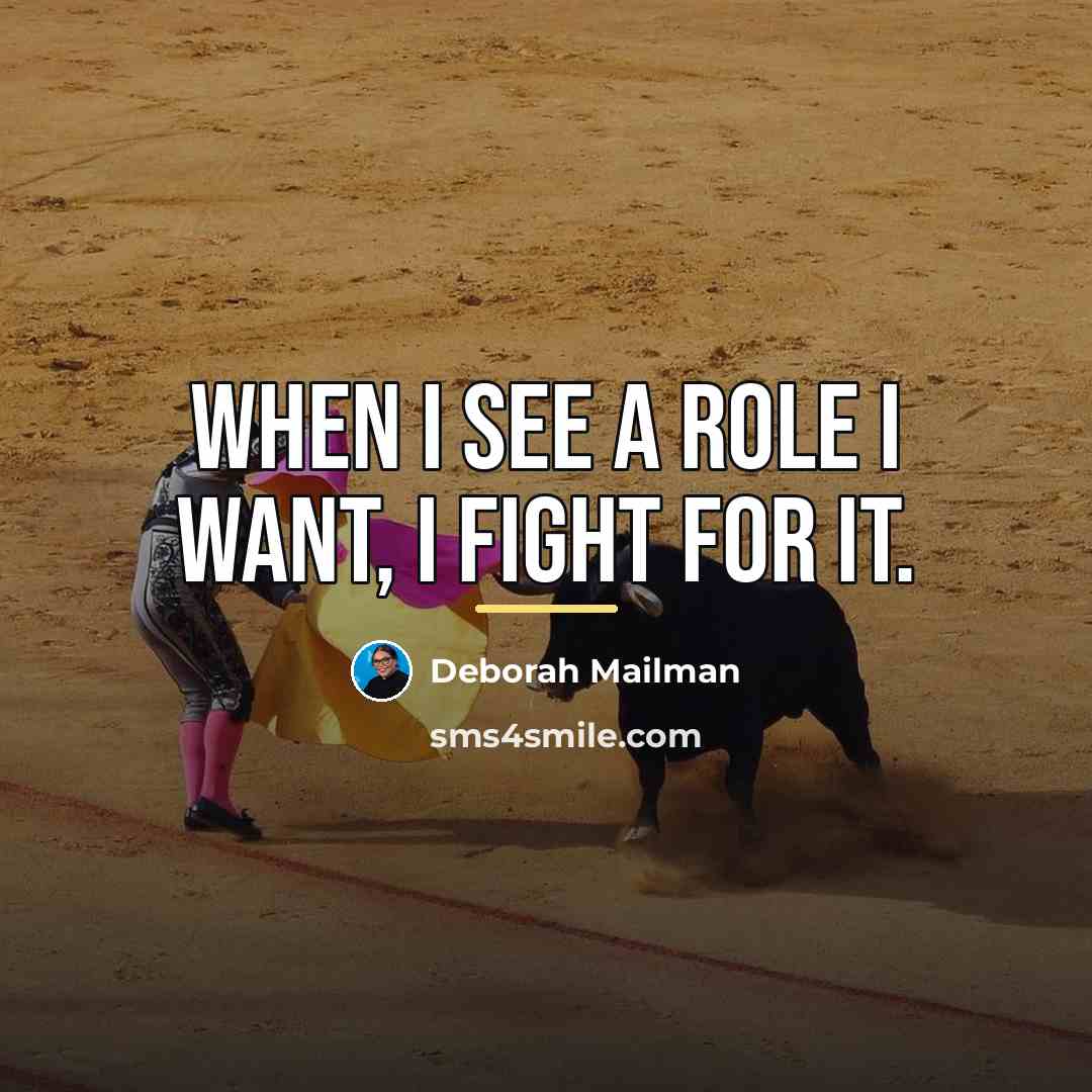 “When I see a role I want, I fight for…” quote by Deborah Mailman