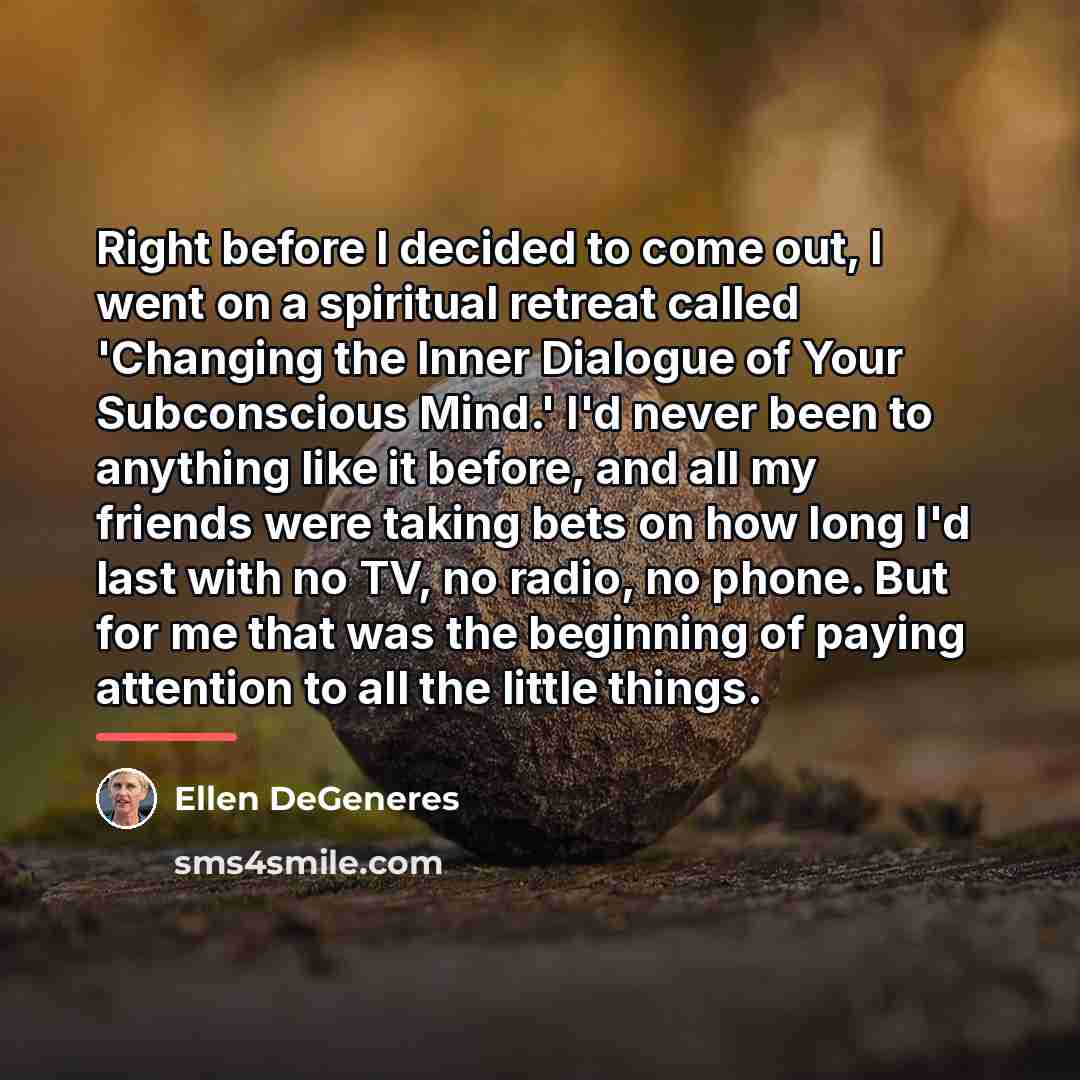 “Right before I decided to come out, I went on…” quote by Ellen DeGeneres