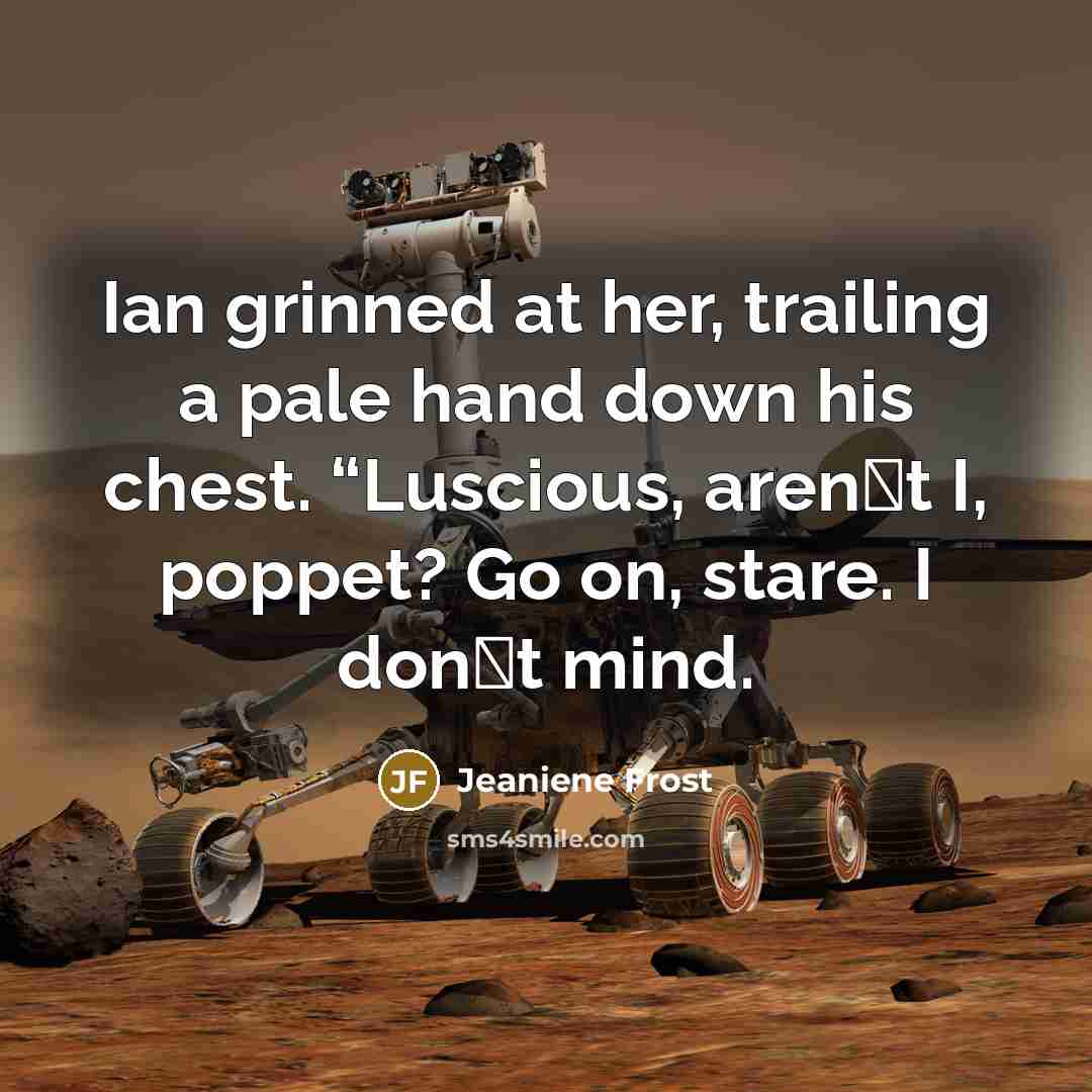 “Ian grinned at her, trailing a pale hand down his…” quote by Jeaniene Frost