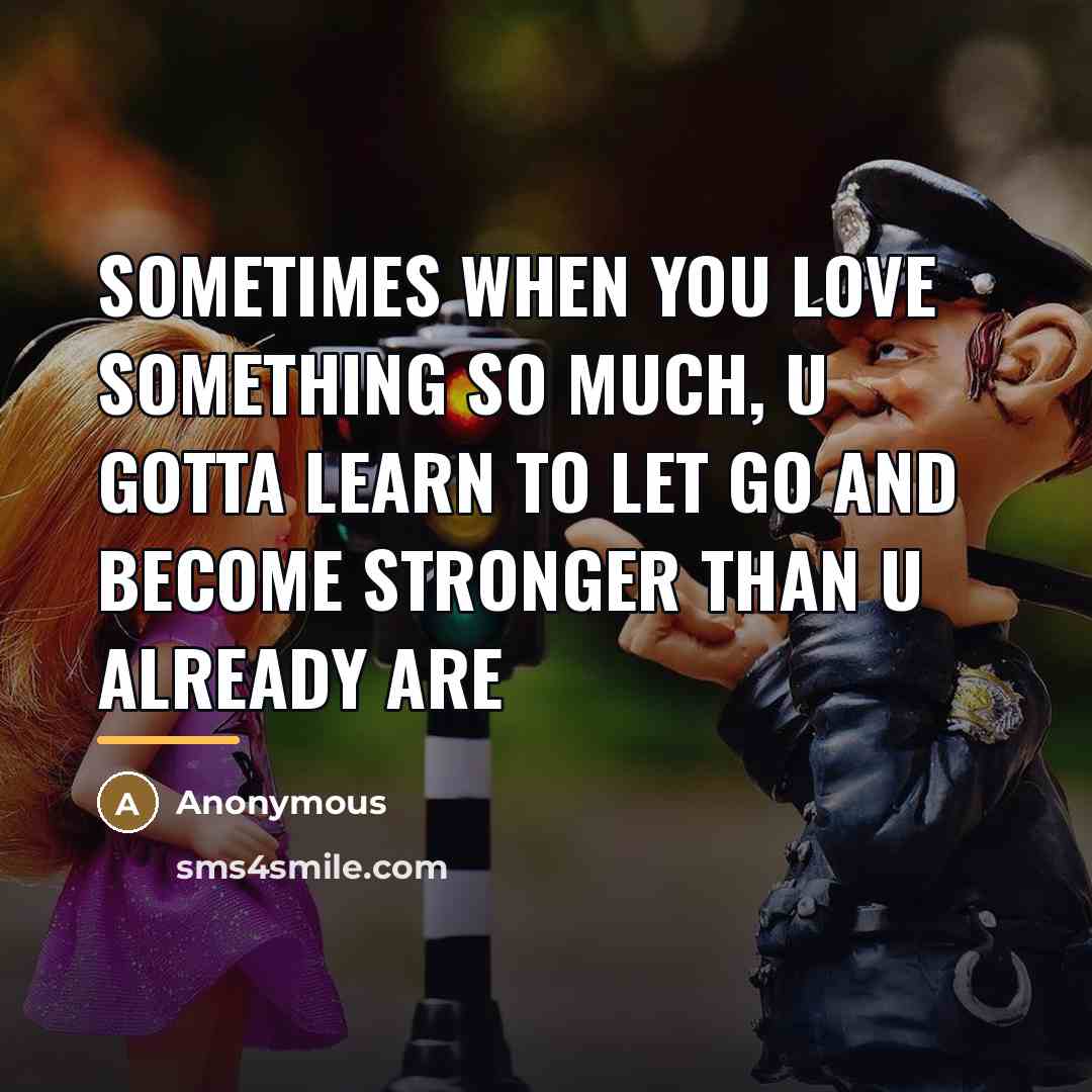 “Sometimes when you love something SO much, u gotta learn…” quote by Anonymous