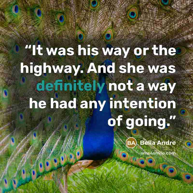 “It was his way or the highway. And she was definitely not a way he had any intention of going.” quote by Bella Andre