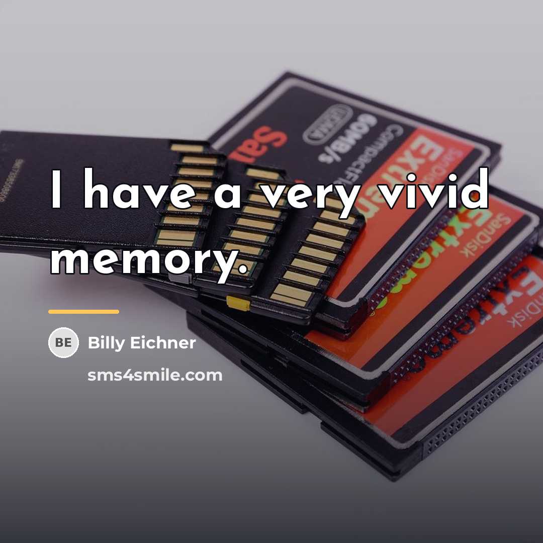 “I have a very vivid memory.…” quote by Billy Eichner