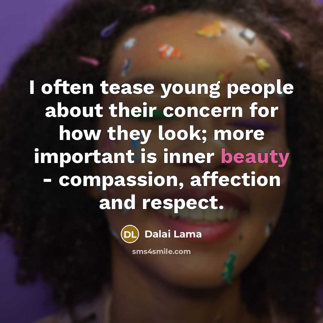 “I often tease young people about their concern for how…” quote by Dalai Lama