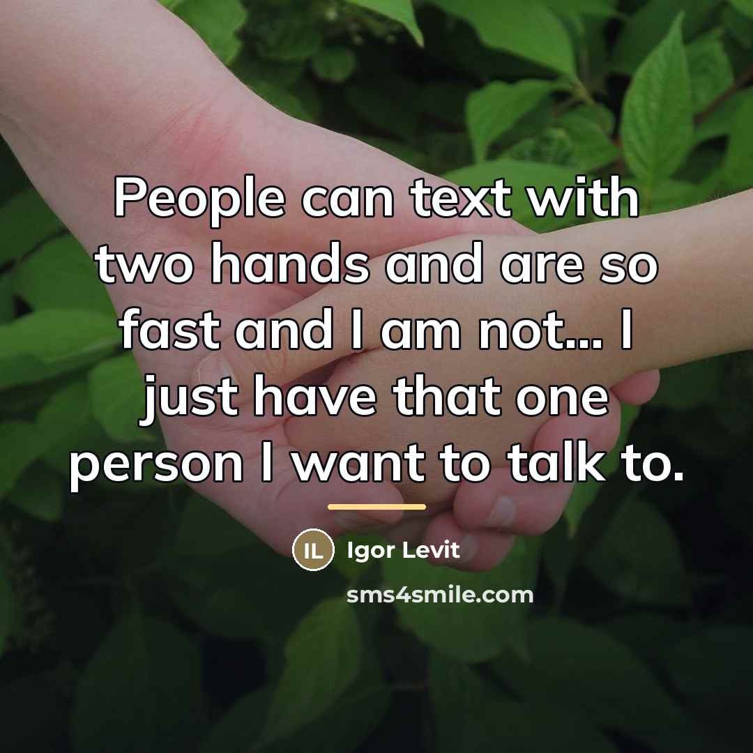 “People can text with two hands and are so fast…” quote by Igor Levit