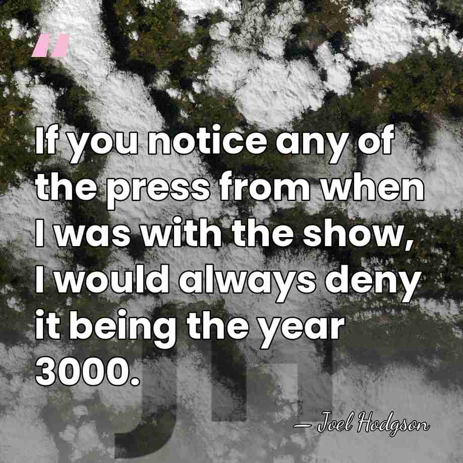 If you notice any of the press from when I was with&hellip; - Joel Hodgson
