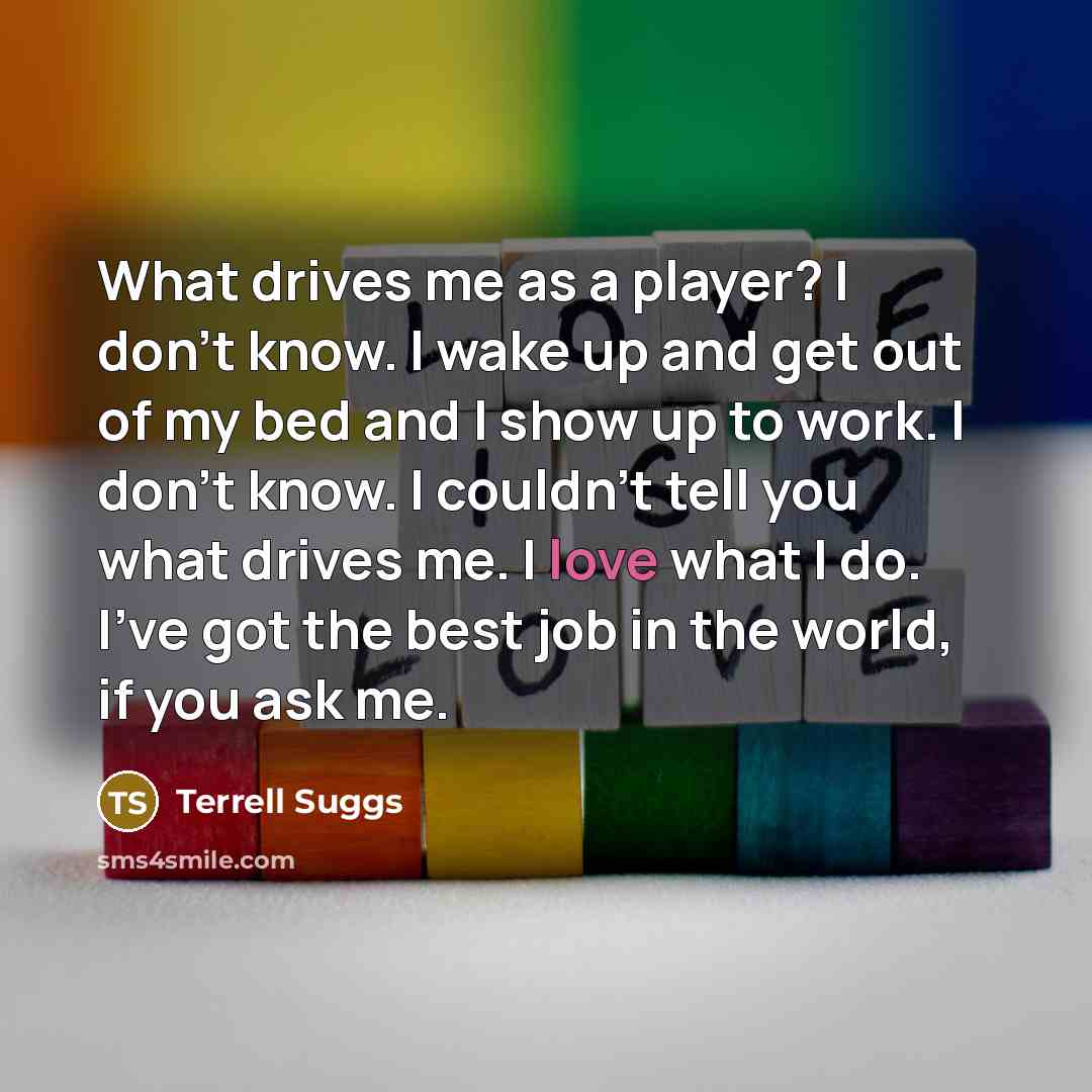 “What drives me as a player? I don't know. I…” quote by Terrell Suggs