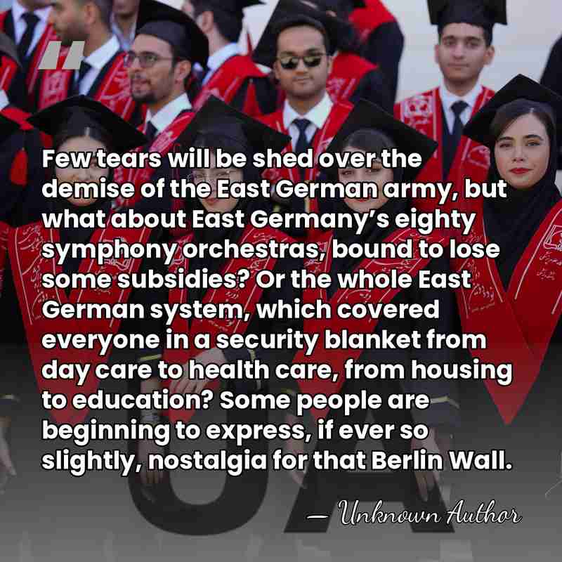 Few tears will be shed over the demise of the East German&hellip; - Unknown Author