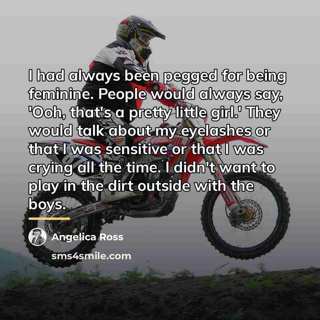 “I had always been pegged for being feminine. People would…” quote by Angelica Ross