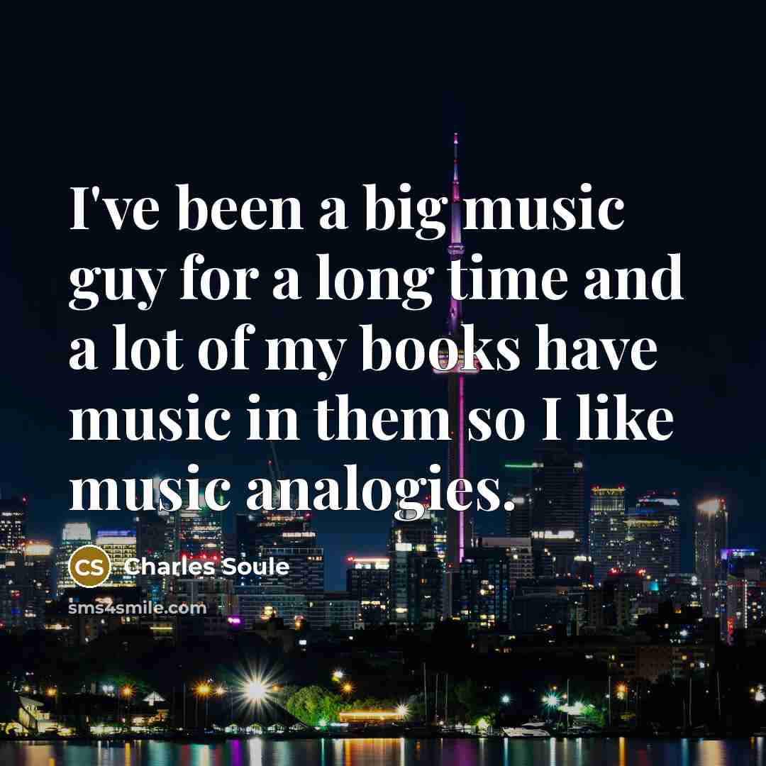 “I've been a big music guy for a long time…” quote by Charles Soule