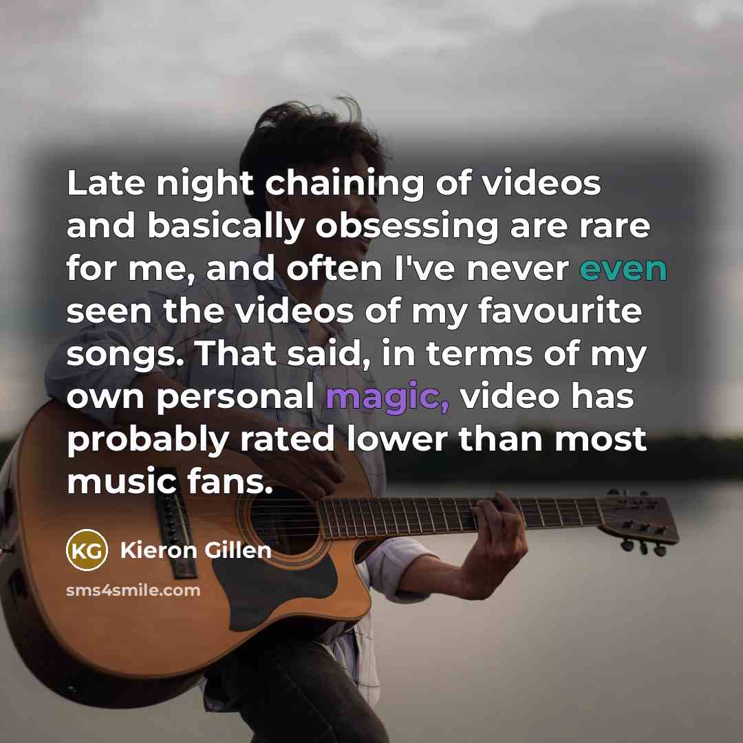 “Late night chaining of videos and basically obsessing are rare…” quote by Kieron Gillen