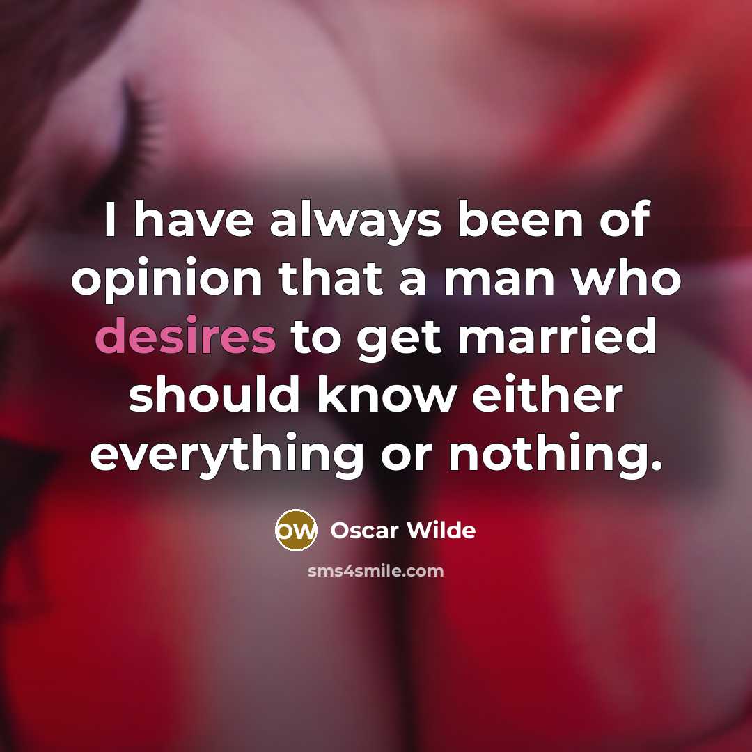 “I have always been of opinion that a man who…” quote by Oscar Wilde