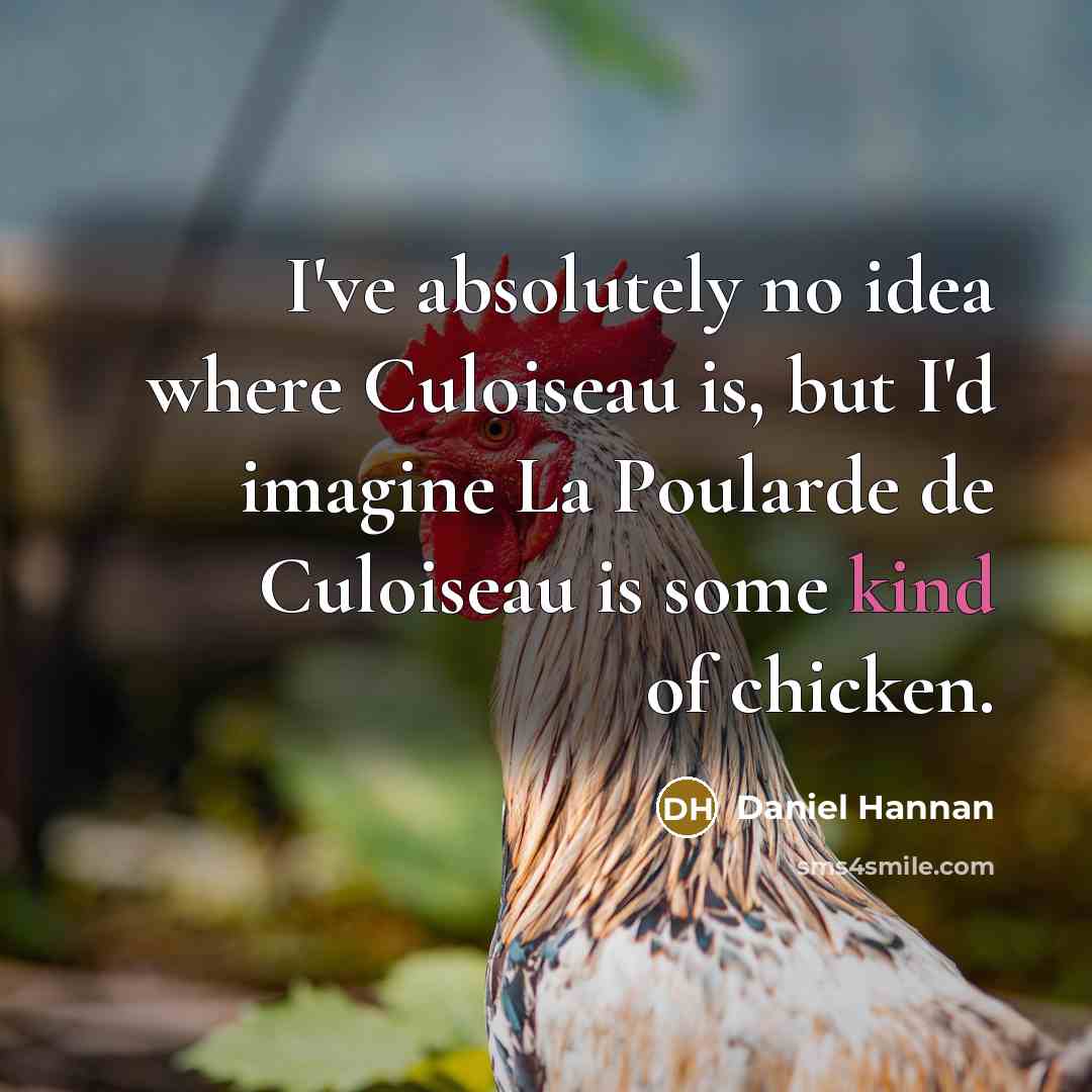 “I've absolutely no idea where Culoiseau is, but I'd imagine…” quote by Daniel Hannan