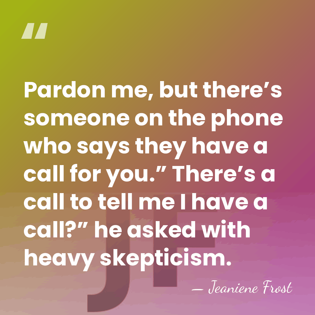 Pardon me, but there’s someone on the phone who says they have&hellip; - Jeaniene Frost