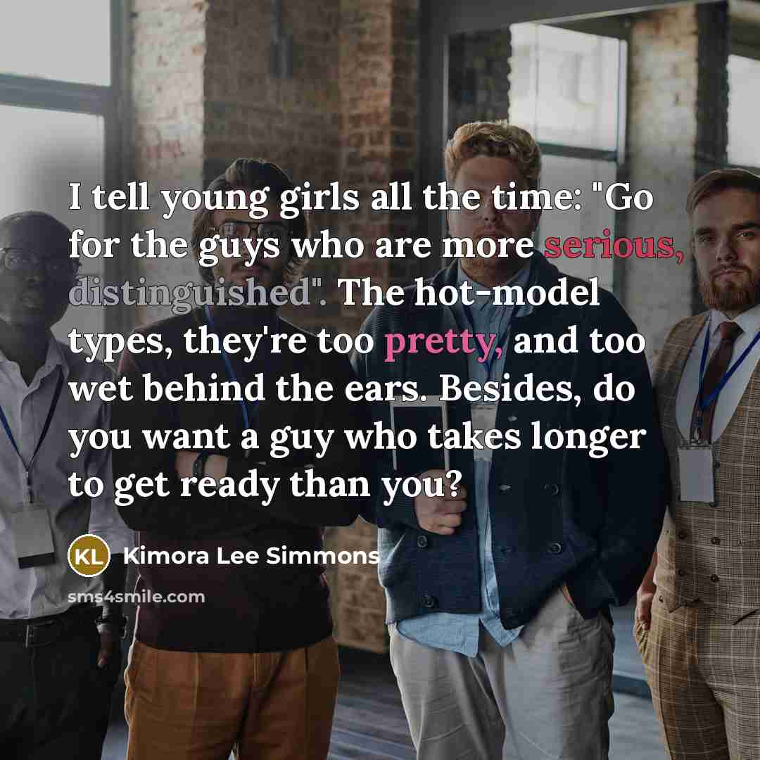 “I tell young girls all the time: "Go for the…” quote by Kimora Lee Simmons