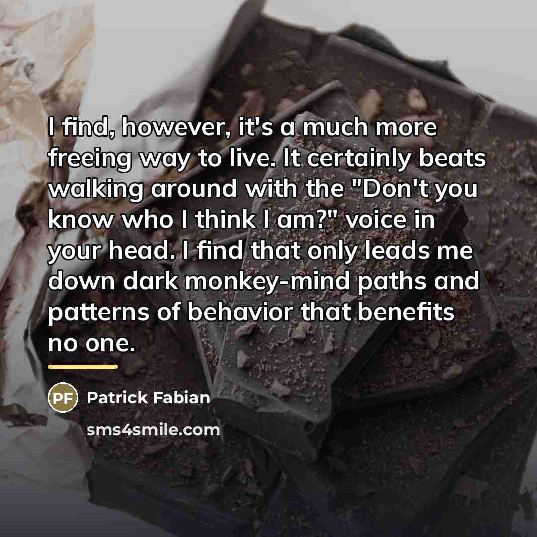 “I find, however, it's a much more freeing way to…” quote by Patrick Fabian