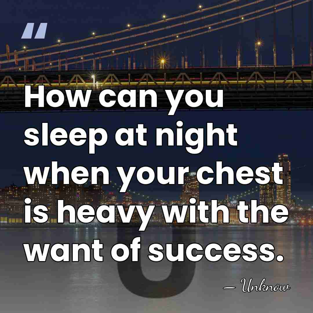 How can you sleep at night when your chest is heavy with&hellip; - Unknow