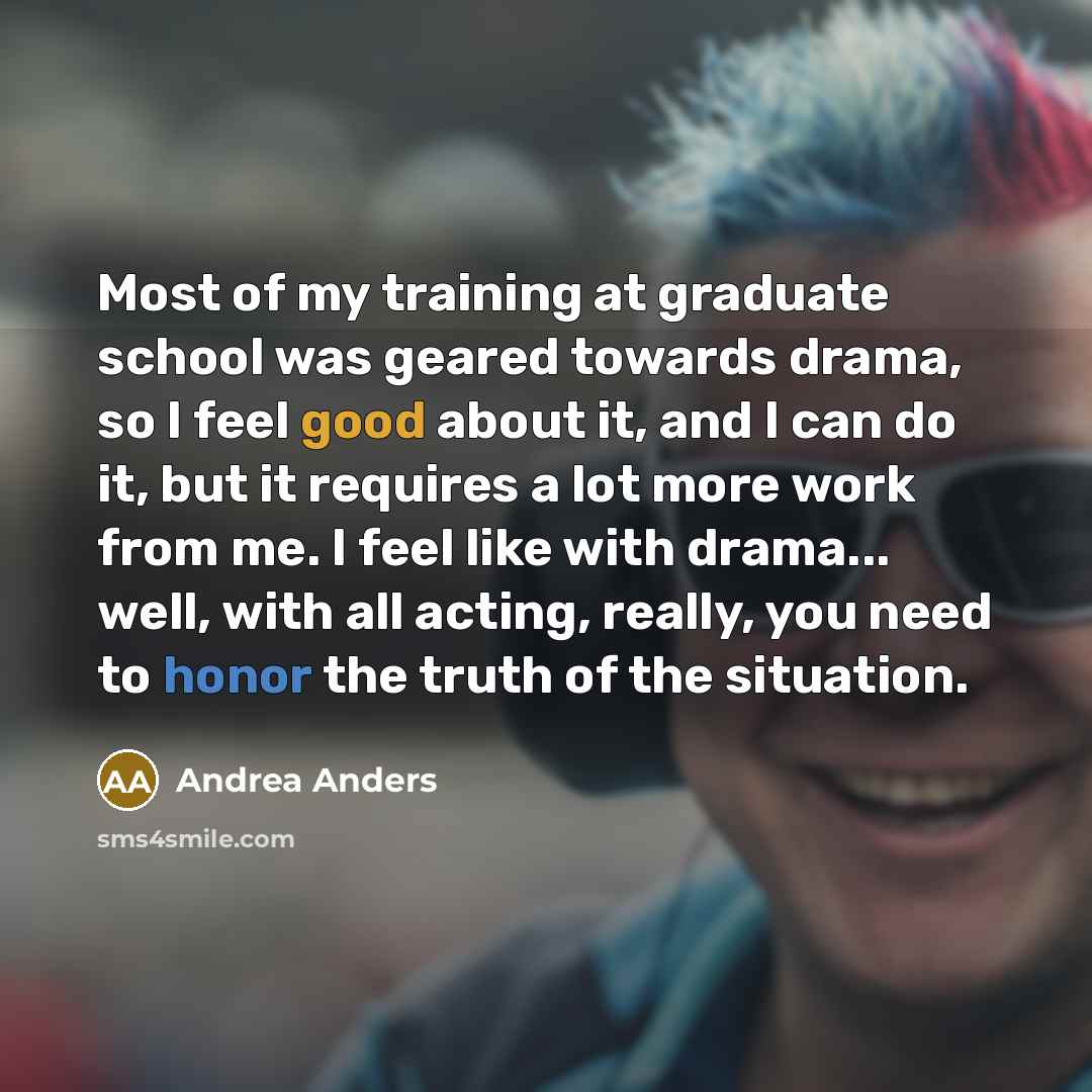 “Most of my training at graduate school was geared towards…” quote by Andrea Anders