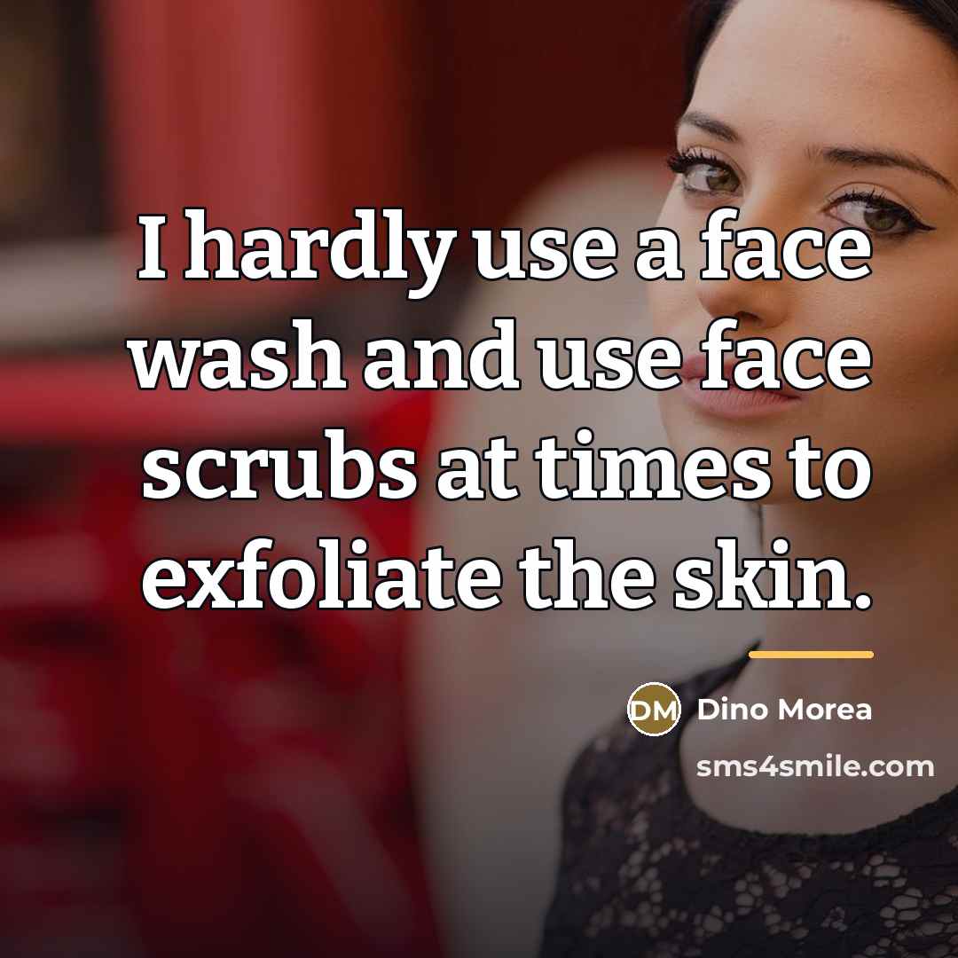 “I hardly use a face wash and use face scrubs…” quote by Dino Morea
