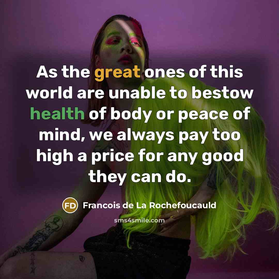 “As the great ones of this world are unable to…” quote by Francois de La Rochefoucauld