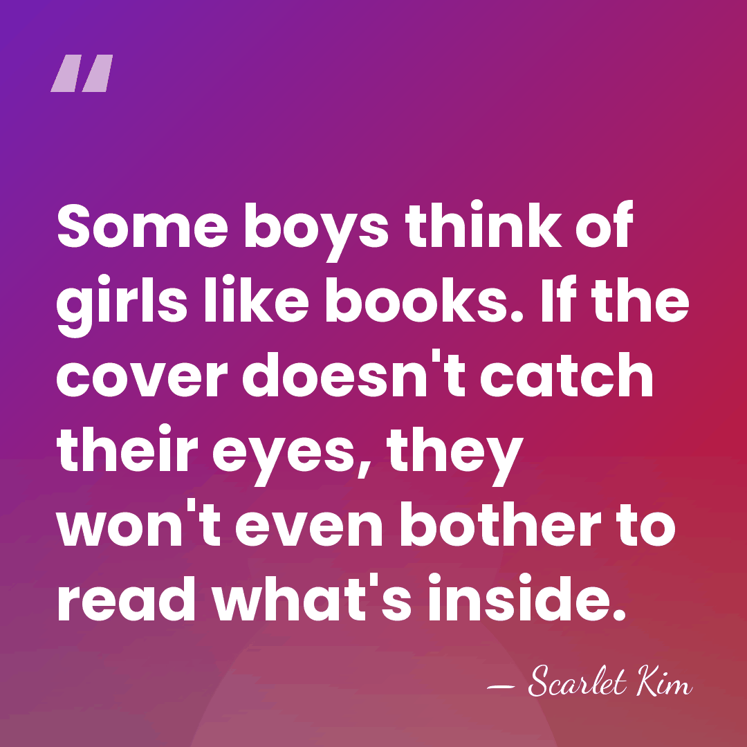 Some boys think of girls like books. If the cover doesn't catch&hellip; - Scarlet Kim