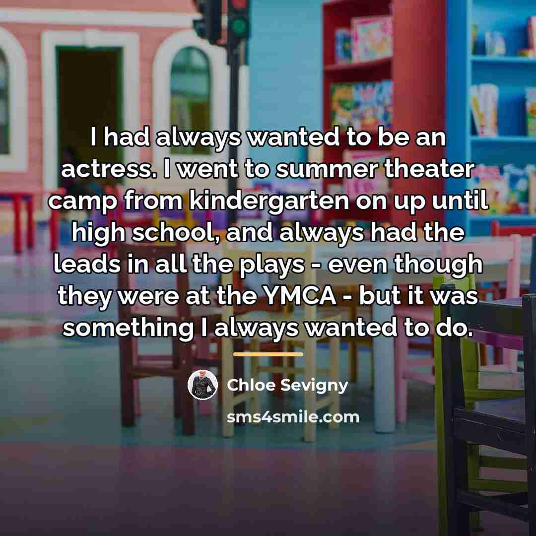 “I had always wanted to be an actress. I went…” quote by Chloe Sevigny