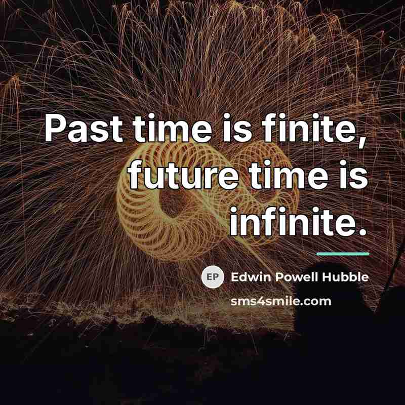 “Past time is finite, future time is infinite.…” quote by Edwin Powell Hubble