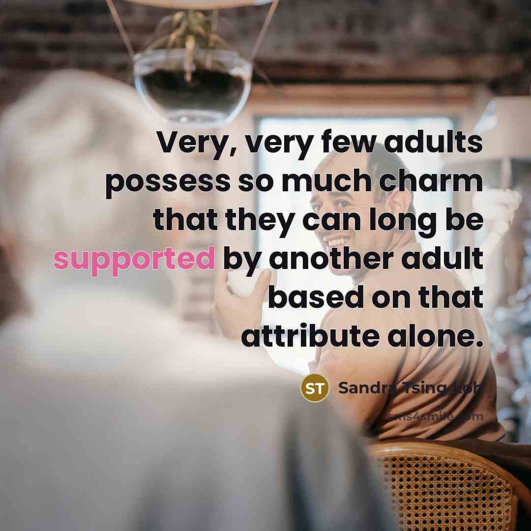 “Very, very few adults possess so much charm that they…” quote by Sandra Tsing Loh