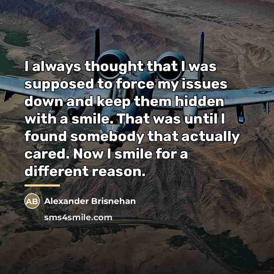 “I always thought that I was supposed to force my…” quote by Alexander Brisnehan