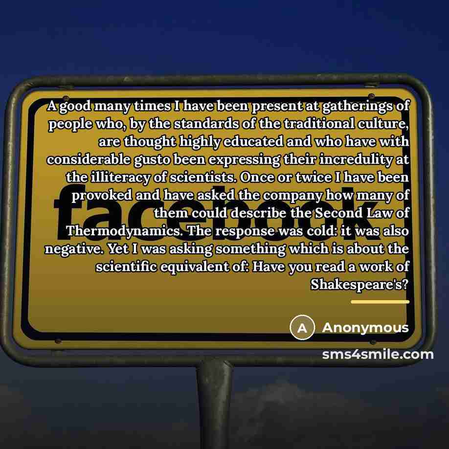 “A good many times I have been present at gatherings…” quote by Anonymous