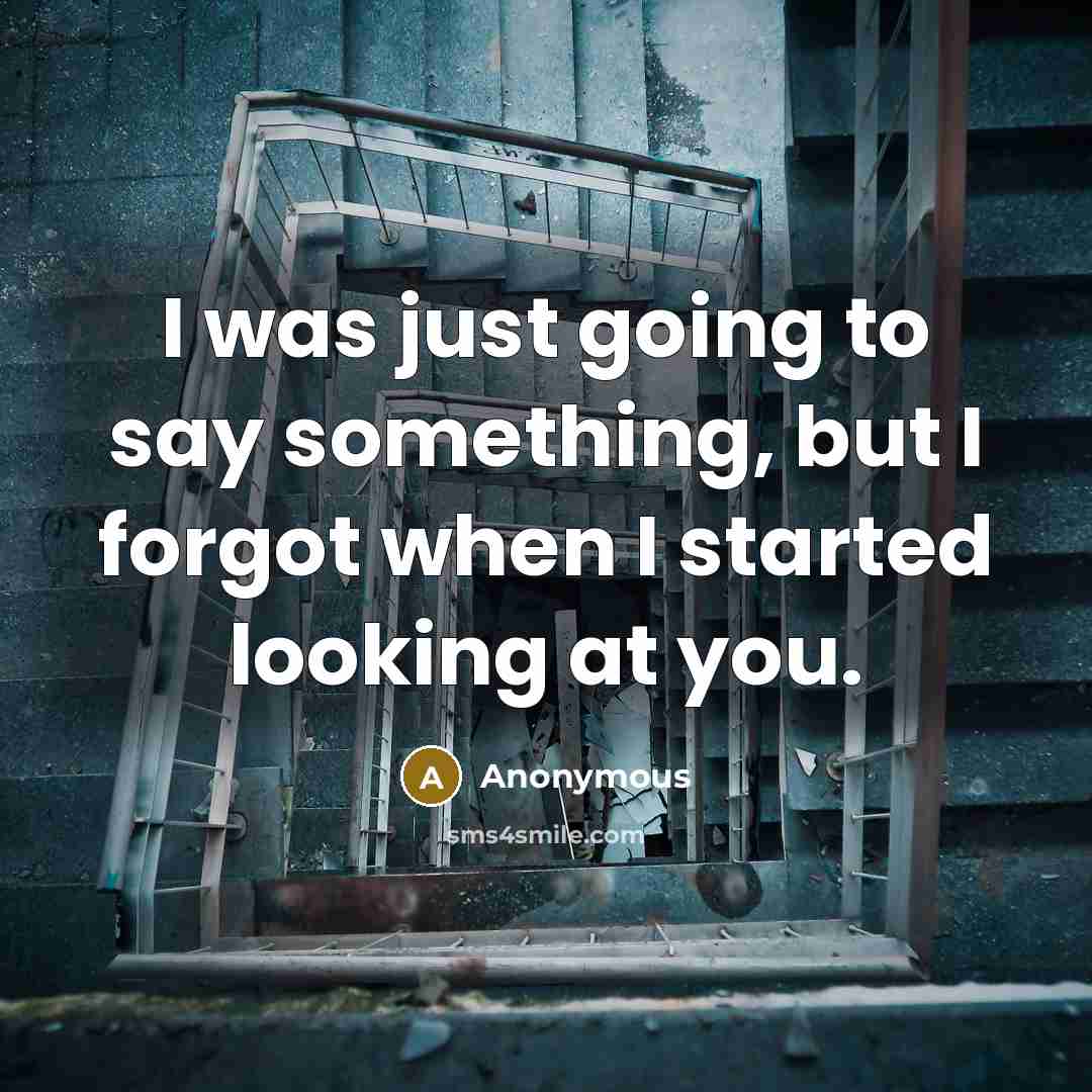 “I was just going to say something, but I forgot…” quote by Anonymous