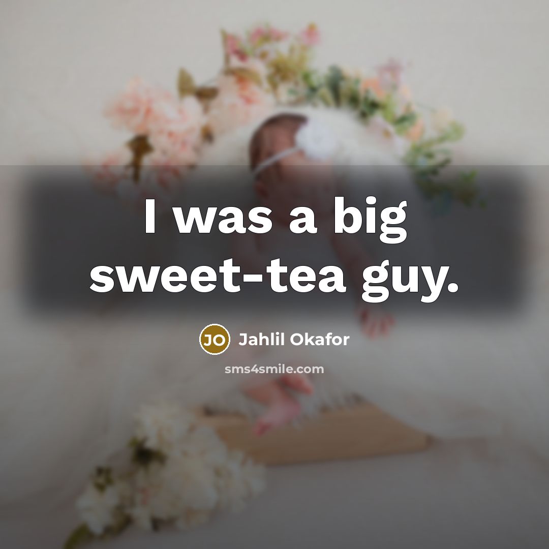 “I was a big sweet-tea guy.…” quote by Jahlil Okafor