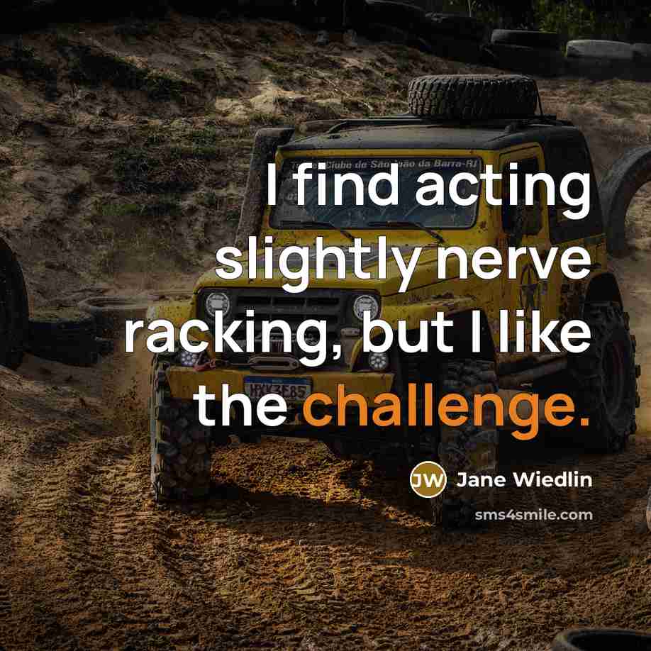 “I find acting slightly nerve racking, but I like the…” quote by Jane Wiedlin